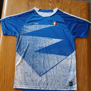 Mitre Blue and White Men's Jersey